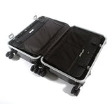 Zero Halliburton Carbon Fiber Carry-On 4-Wheel Spinner Travel Case (One Size, Black)