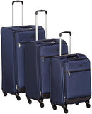 Amazonbasics Softside Spinner Luggage - 3 Piece Set (21", 25", 29"), Navy Blue
