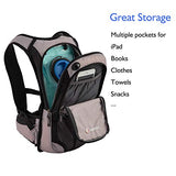 MIRACOL Hydration Backpack with 2L BPA Free Water Bladder, Thermal Insulation Pack Keeps Liquid Cool up to 4 Hours, Perfect Outdoor Gear for Hiking, Cycling, Camping, Running （Pastel Violet）