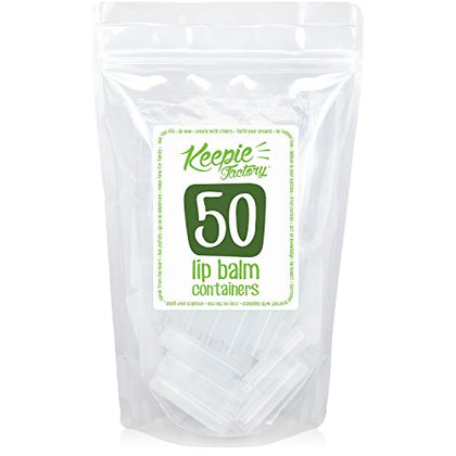 Keepie Factory Empty Lip Balm Containers - Fda Approved Non Toxic Bpa Free Made In Usa Diy Round
