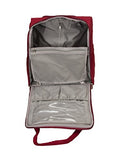 Rockland Wheeled Underseat Carry-On, Red, One Size