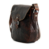 Jack Georges Voyager Horseshoe Crossbody Bag, Leather Shoulder Bag In Brown