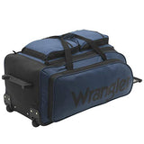 Wrangler Wesley Rolling Duffel Bag, Navy Blue, Large 30-Inch