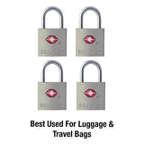 Master Lock 4683Q Keyed TSA Approved Luggage Lock, 7/8 in. Wide, 4-Pack