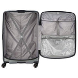 DELSEY Paris Luggage Cruise Lite Hardside 2.0 29" Checked Expandable Suitcase, Platinum