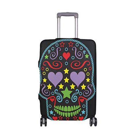 GIOVANIOR Sugar Skull Luggage Cover Suitcase Protector Carry On Covers