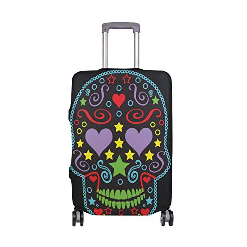GIOVANIOR Sugar Skull Luggage Cover Suitcase Protector Carry On Covers