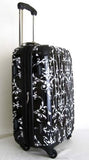 3Pc Luggage Set Hard Rolling 4 Wheels Spinner Upright Travel Lightweight Damask