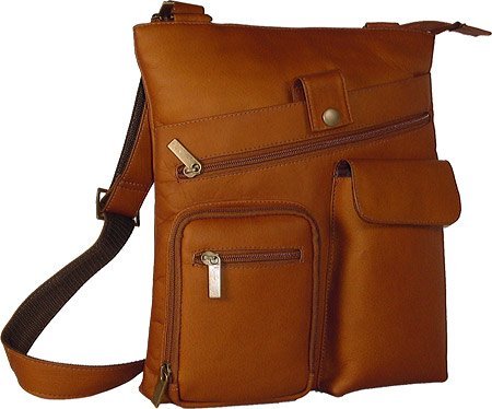 David King & Co. Multi Pocket Cross Bag, Tan, One Size
