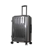 Mia Toro Mia Tor Italy Fonte Hardside 28 Inch Spinner, Silver