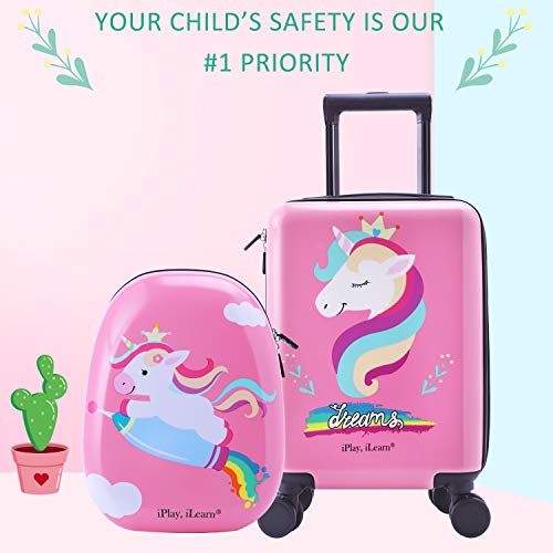 Shop Unicorn Kids Carry on Luggage Set with S Luggage Factory
