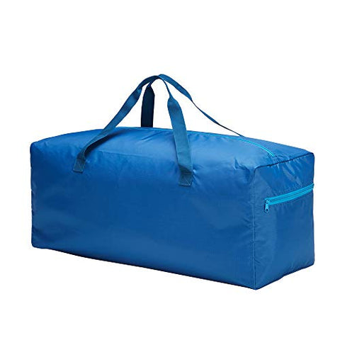 Foldable Travel Duffle Bag 75L Lightweight with Water Rresistant (Blue)