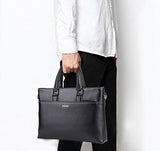 Banuce Genuine Leather Briefcase for Men Women Shoulder Messenger Bag Executive Bussiness Tote