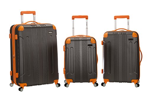 Rockland 3 Pc Sonic Abs Upright Set, Charcoal, One Size