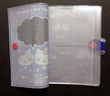 Glitter Cover Hello Kitty Passport Holder Organizer W/ Ziplock Pocket & Card Slots