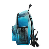 GIOVANIOR Kiss Dolphin Tale Travel School Backpack for Boys Girls Kids