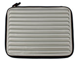 Duragadget Shock-Absorbing, Water-Resistant, Protective Memory Foam Laptop Case In Silver For
