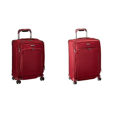 Samsonite Silhouette Xv Two-Piece Softside Spinner Set (21"/25"), Napa Red