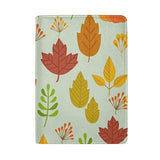 Passport Holder Autumn Leaves Pattern Passport Cover Case Wallet Card Storage Organizer for Men