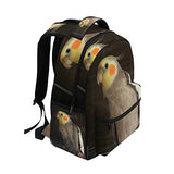 Backpack Travel Cockatiel Wire Bird Cage School Bookbags Shoulder Laptop Daypack College Bag for