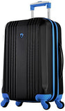Olympia Apache Ii 21" Carry-On Spinner, Black+Blue