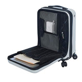 Mia Toro Profondito Hardside Spinner Luggage 20'' Carry-on, White