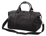 Bellino Eiffel Leather Duffel, 20" L, Black