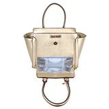 Nicole Lee Women's Ciel Medium Smart Lunch Handbag (Gold) Travel Shoulder Bag, One Size