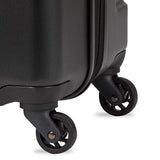 SWISSGEAR 7366 Hardside Expandable Luggage with Spinner Wheels (Medium Checked, Black)