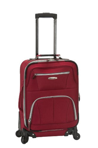 Rockland Luggage 19 Inch Expandable Spinner Carry On, Red, One Size
