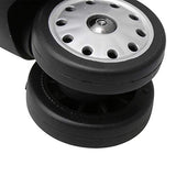 BQLZR 9.5x9x5.9cm Black Plastic and Metal Luggage Suitcase Replacement 360 Degree Swivel Spinner