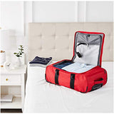 AmazonBasics Francis Wheeled Duffel, Red