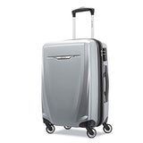 Samsonite Winfield 3 DLX Spinner 56/20 Carry-On, Silver (120752-1776) with Deco Gear 10 Piece Luggage Accessory Ultimate Travel Bundle