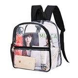 Clear Mini Backpack Stadium Approved, Water proof Transparent Backpack for Work & Sport Event