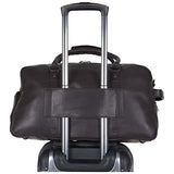 Kenneth Cole Reaction Men's 20" Leather Top Zip Travel with RFID Duffel Bag Brown One Size