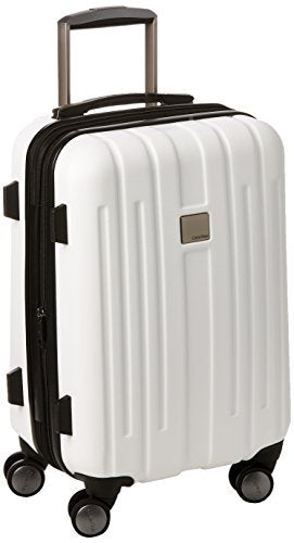 Calvin Klein Cortlandt 3.0 20 Inch Upright Carry-On Suitcase, White, One Size