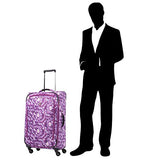 Atlantic Ultra Lite 4 | 21 and 24-Inch Expandable Spinners, Travel Pillow (Surf Purple)