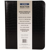 Kenneth Cole Reaction Faux Croco Leather Standard Bifold Writing Pad, Black