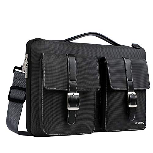 MOSISO Laptop Shoulder Bag Polyester 360° Protective Handbag with Organizer Pockets Compatible