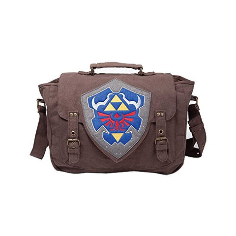 Nintendo - Legend Of Zelda Hylian Shield Messenger Bag | Brown