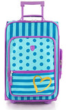 Heys America kids Softside 18" Upright Carry-On Wheeled Luggage (Dots-Stripes)