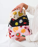 BAGGU 3D Zip Bag, Great for Travel and Everyday Use, Flora
