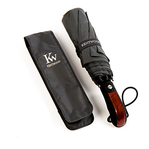 Kentwood Teflon Windproof Travel Umbrella (Grey)