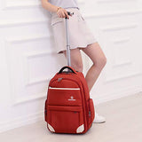 Funny & Special Large Storage Laptop Students Multifunction Waterproof Wheeled Rolling