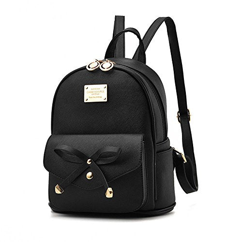 Shop Girls Bowknot Cute Leather Backpack Mini – Luggage Factory