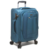 Dejuno Twilight Lightweight Nylon 3-Piece Spinner Luggage Set, Turquoise