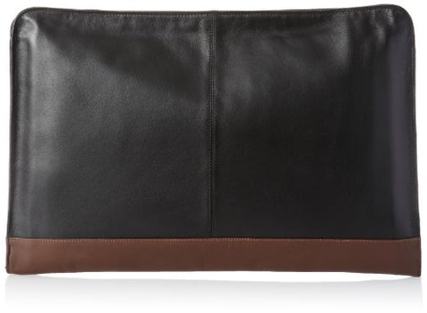 Derek Alexander Underarm Folio, Black/Burgundy, One Size