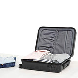 AmazonBasics Pyramid Hardside Carry-On Luggage Spinner Suitcase with TSA Lock - 20 Inch, Black