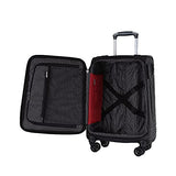Cloe Carry-On 20 inch Luggage with 360º-spinner wheels in Black Color
