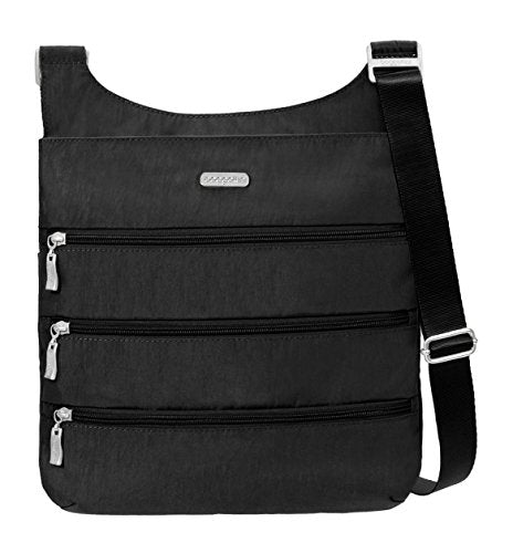 Baggallini Big Zipper Travel Crossbody Bag, Black, One Size